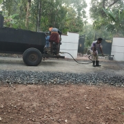 Road tarring  (BM&BC) work started at Vasoorichira.