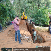 Zone-1 90 PEPN10 pie laying at kolapra chalappuram private road,node 297
