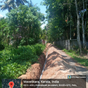 Chettikulangara(ward 20) pela South to ganapathi temple road   Road side: RHS Pipe :90mm PVC 