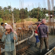 Concreting of slab (+4.70m lvl) at grid 6-8