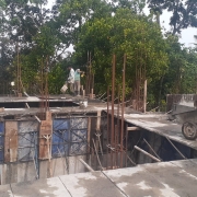 side wall concrete(LHS) for Filter house