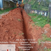 90mm pipe laying