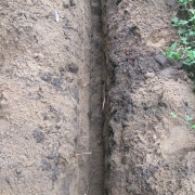 Trench for pipelaying