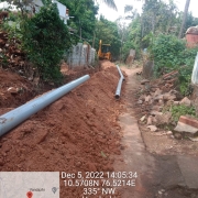 160mm 6 kg pipe laying work