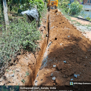 Moopainadu-Pipe laying on going