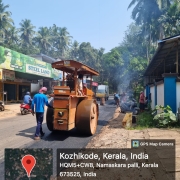 Road restoration work in progress at kadiyangad-perambra road