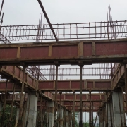 Steel reinforcement work for 3rd brace beam  at JTS Marutharoad