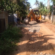 WMM laying on earth removed on Corporation road in ROAD restoration work