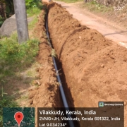90mm ,8kg pipe laying at paparamcode - mannamkuzhi road