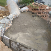 22.07.2021 Anchor block concrete work at Palliyarachira