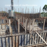 Construction of clariflocculator at AMU