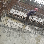 +4.70m level slab concrete works