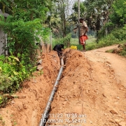  100mm GI  pipe linking work