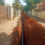 Pipe laying at Manalil temple road Dn.6