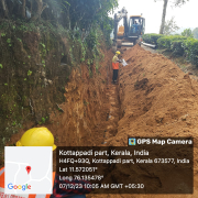 Meppadi -pipe laying on progress 