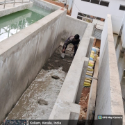 Floor plastering in connecting channel from CFL3