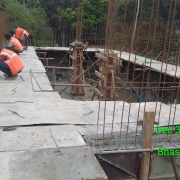 Second lift of side wall concreting of WW Tank