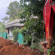 Pipe laying on progress