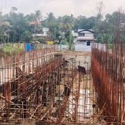 concreting for columns in Pump House