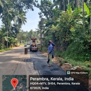 Road restoration work started kadiyangad perambra road