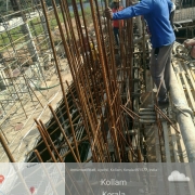 Side wall concreting in filter house