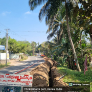 Meppadi - Pipe laying on progress