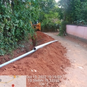 90mm 8 kg pipe laying work
