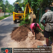 chettikkulagara (ward-17)  Road side : Right  side  Pipe : 90 mm pvc