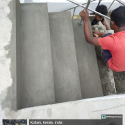 Plastering of stairs near RWC