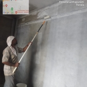White Cement painting in Filter House internal walls