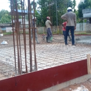 Concreting of ground floor slab in chemical house