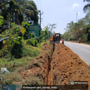 Meppadi-Pipe laying on progress