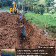 AC PIPE leakage work near Kattachal