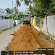 [p-1356]  90mm PVC laying @ kolathoor konikkalchira road
