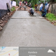 Road restoration work completed at nanthirikal
