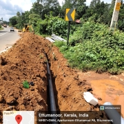 160 PVC laying Manrcaud Bypass road