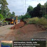 300mm Di Pipe laying between kattachal - chathanoor PWD road & Kallada irrigation project canal @ kattachal
