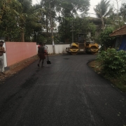 Road tarring - BC tarring work started from punthalathazham to vasoorichira  corporation road.