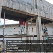 Connecting channel ceiling plastering