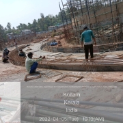 CFL02-outer base slab ring beam rebar work 