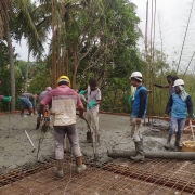  pack -I-first inter mediate brace and slab  concrete work 