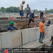 Bypass channel side wall 2nd lift concreting