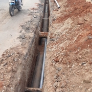 350mmDI pipe laying work