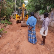 road restoration work at nanthirikkal