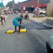 Road restoration work progressing