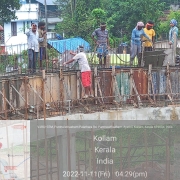 Aerator outer wall concreting ongoing