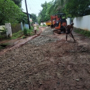 Punthalathazham-Vasoorichira road restoration work in progress