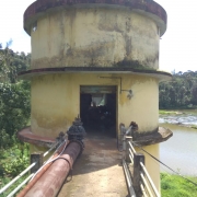 Intake well and pump house at Thonithady