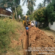 160mm pipe laying
