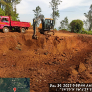 Meppadi -Booster tank site excavation on progress